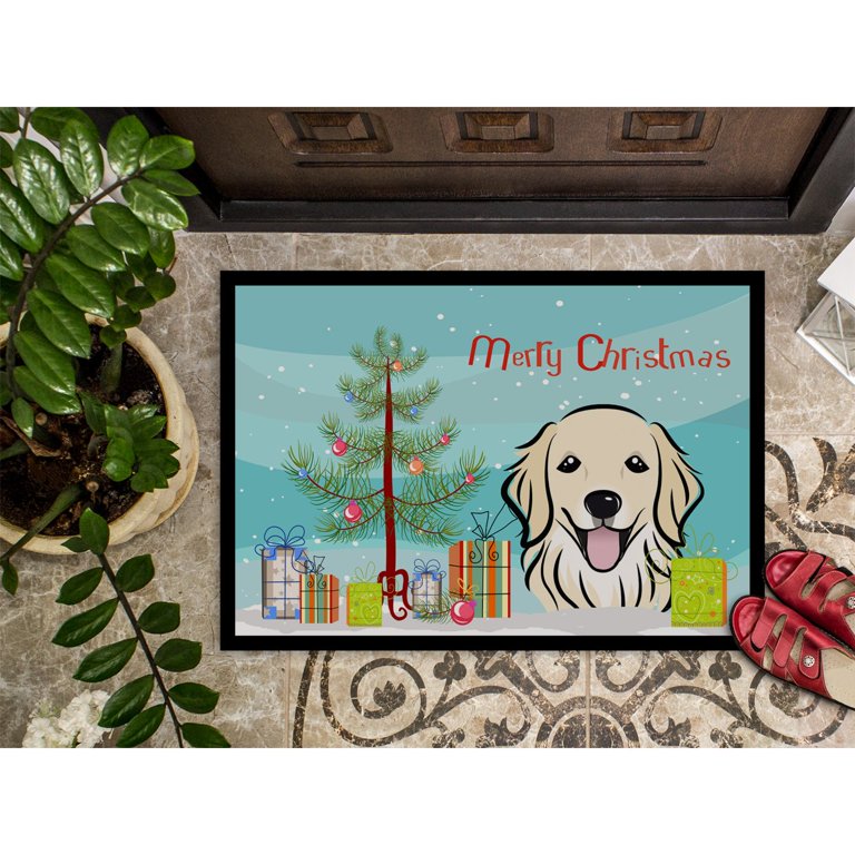 Cute Dog Golden Retriever Doormat Bedroom Welcome Polyeste Mat