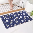 thumbnail image 4 of Pioneer Flower Floral Print Pattern Bathroom Rugs Mat, Non Slip Microfiber Bathroom Rug with Rubber Backing, Soft Mats for Bathroom Floor Tub Shower, 17"x30", 4 of 5