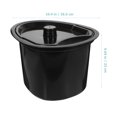 thumbnail image 6 of BRIGHTFUFU Commode Toilet Pot Plastic Black 1Pcs, 6 of 8