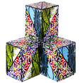 thumbnail image 3 of CUBENDI Geometric Origami Puzzle - Infinity Fidget Cube for Adults, Kids & Teens - by Fun in Motion Toys (Scribble), 3 of 7