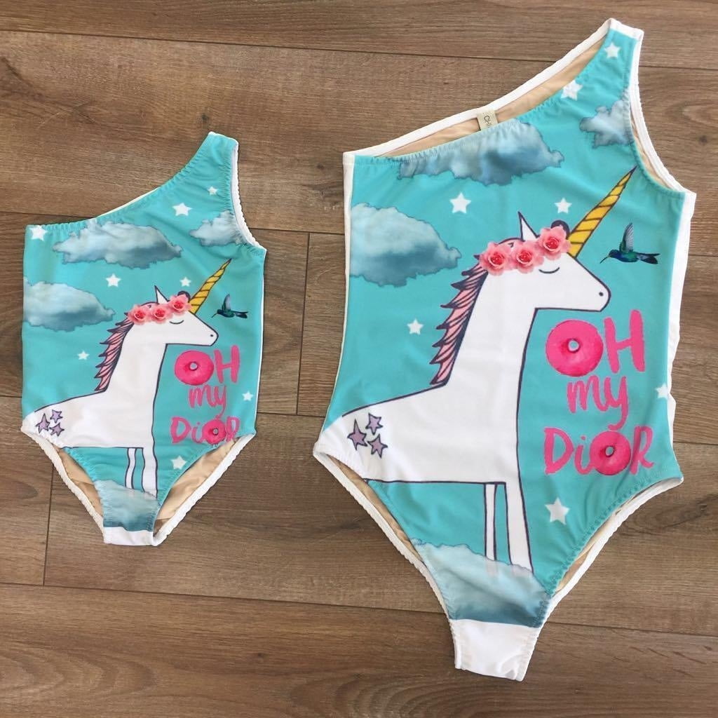 mom and baby girl swimwear