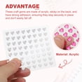 thumbnail image 3 of Heart Stickers, Self Adhesive Acrylic Heart Rhinestones Jewel Stickers for Crafting Light Pink 2 Sheet, 3 of 6