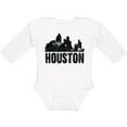 thumbnail image 3 of Inktastic Houston Skyline Grunge Boys or Girls Long Sleeve Baby Bodysuit, 3 of 5