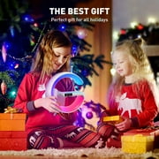 GPED LED Display Table Lamp Digital Alarm Clock, Wireless Charging