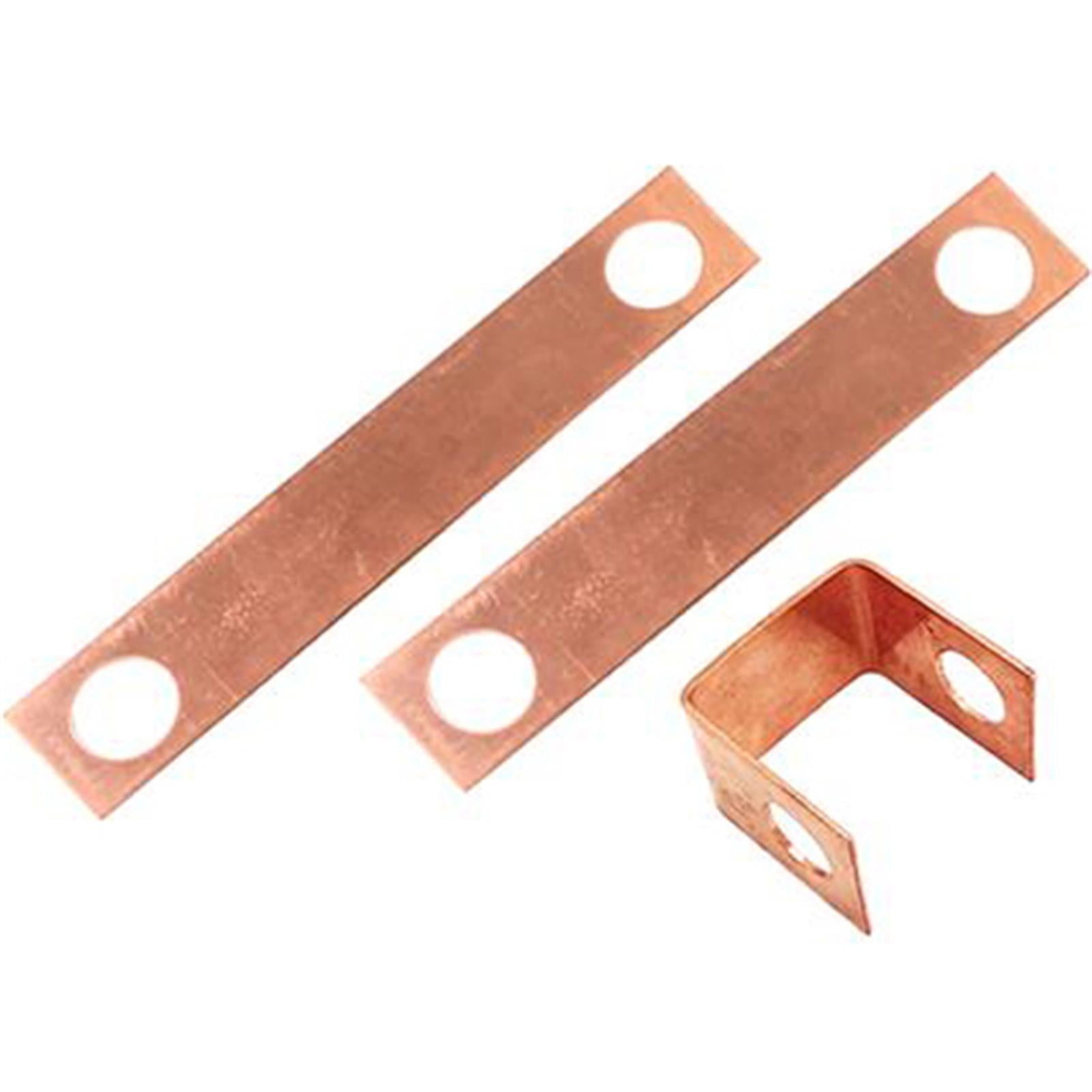 10 Copper Grounding Wires, Anti-Static Copper Sheet, Length: 150mm, Width: 20mm, Thickness: 0.5mm (14 Holes)