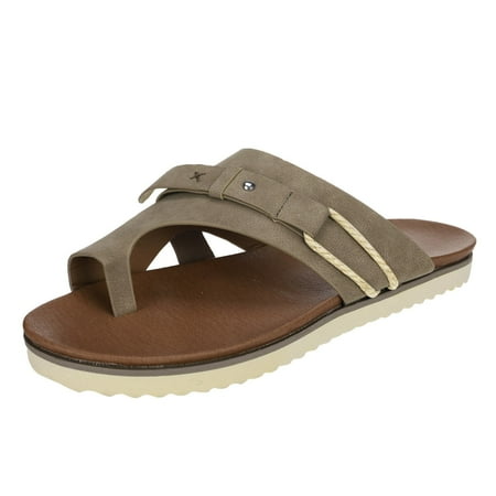 Women s Fashion Casual Ring Toe Wedges Leather Slippers Sandals Outdoor Shoes Jelly Thong Sandals for Women Womens Running Sandals Women Summer Sandals Flip Flops Dressy Wedge Sandals for Women