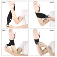 thumbnail image 5 of Muñequera atlética ajustable para hombres y mujeres, soporte para túnel carpiano, tendinitis, levantamiento de pesas, (negro / 1 par) Feliz Sencillez, 5 of 5