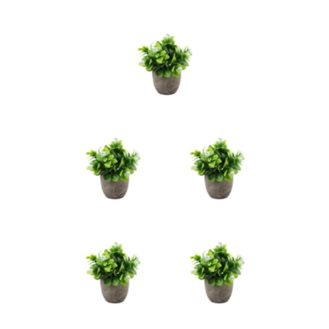 kurtrusly Realistic Artificial Succulent Low Maintenance Elegant Easy To Clean Artificial Money Tree In Pot new blue babysbreath 5Set