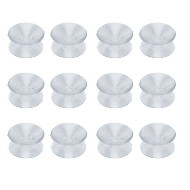5x Double Sided Suction Cups Sucker Pads Rubber Holder For Glass