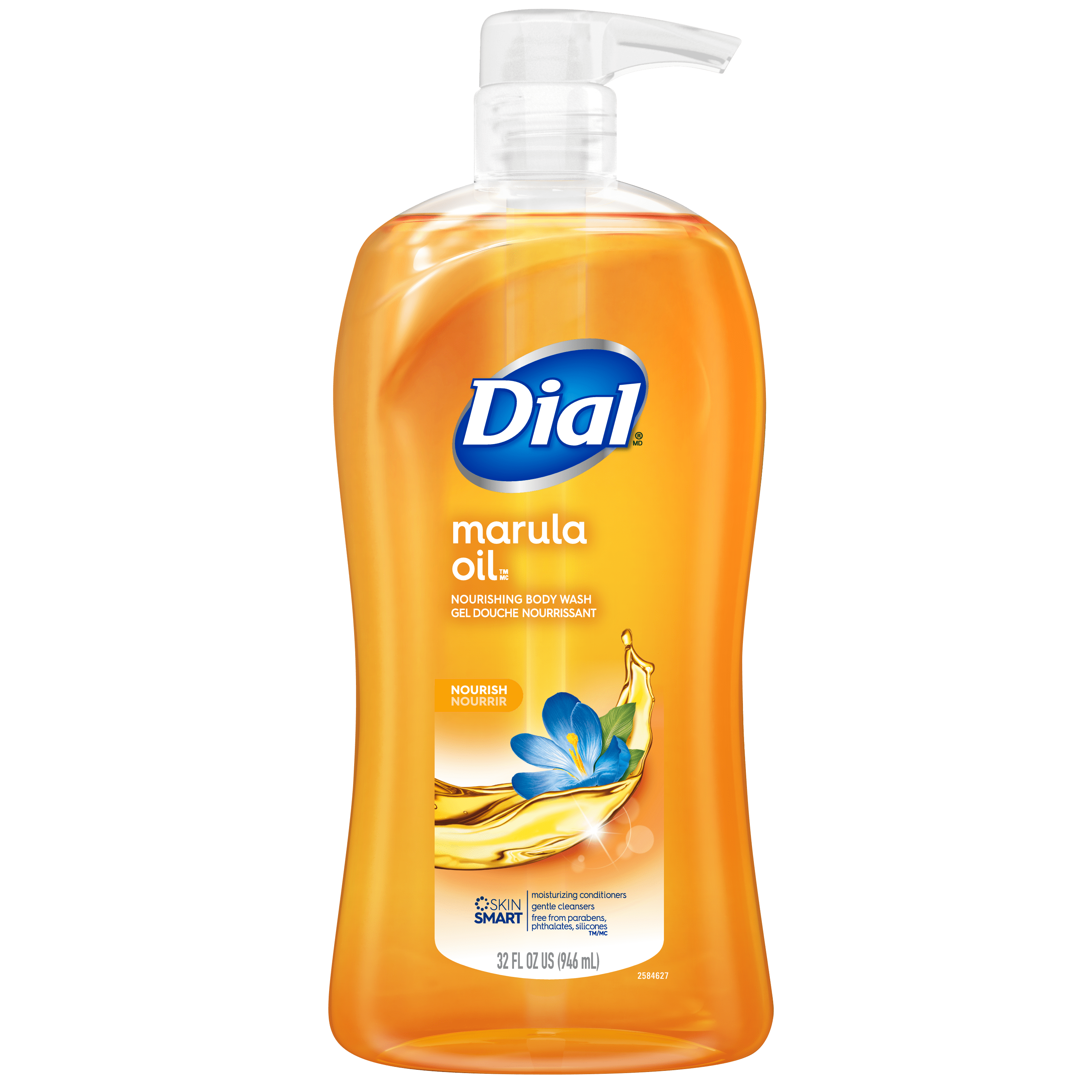Dial Nourishing Body Wash with Pump, Marula Oil, 32 fl oz