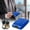 Blue, variant on Anti-Magnetic RFID Blocking Card Case, Premium Aluminum Alloy Slim Wallet with Patented Security System, Portable Credit Card Holder for 6 Cards Business Receipts Travel, Blue