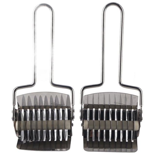 Leylor Dough Cutter Noodle-2pcs Dough Noodle Bread Pie Cake Pastry Lattice Roller Bake Cutter Kitchen Baking Tool