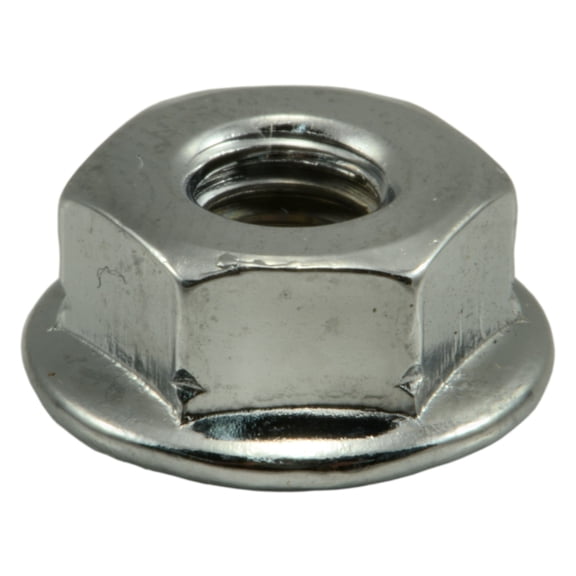 #10-32 Chrome Plated Steel Fine Thread Flange Nuts (10 pcs.)