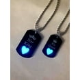 thumbnail image 3 of QQTDFG 2pcs/set Couples Crown Heart Love Glow In The Dark KING & QUEEN Charm Necklace-default, 3 of 8