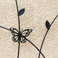 thumbnail image 3 of Garden Trellis, 2 Pack Metal Garden Trellis 71" x 19.7" Rustproof Trellis for Climbing Plants Outdoor Flower Support Butterfly Deco Black, Black Outdoor Garden Arch,Iron Metal Garden Trellis, 3 of 15