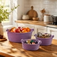 thumbnail image 5 of Round Woven Cotton Rope Storage Basket Khaki with Knot Handles for Countertop Home Storage, 5 of 8