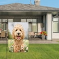 thumbnail image 3 of Amhnf Golden Poodle Dog In Daisy Field Garden Flag For Home Outdoor Garden Yard Decor 12x18 inch, 3 of 5