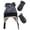 Black/Grey, variant on Boys Toddler Baby Warm Sherpa Lined Fleece Ski Hat Mitten Winter Set - Kids Black