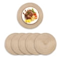 thumbnail image 1 of Round Placemats Set of 6, Cotton Woven Placemat Heat-Resistant Non-Slip Washable Table Mats for Dining Table 7 Inch, 1 of 5