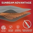 thumbnail image 6 of Sunbeam Electric Heated Throw Blanket Gray Microplush 4 Heat Settings, 50x60, 6 of 12