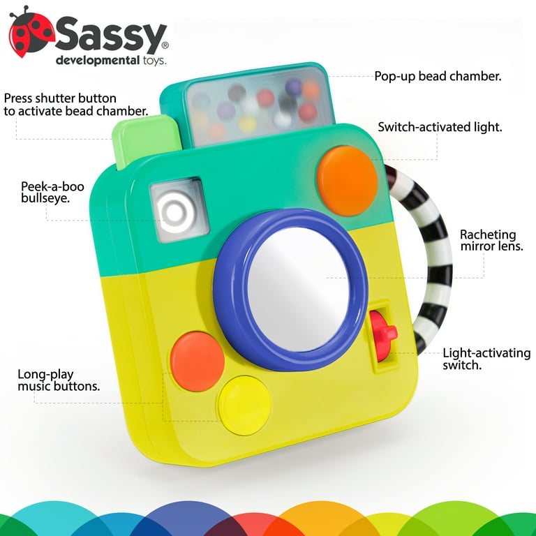 Sassy Busy Baby Camera Musical Developmental Electronic Baby Toy