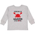 thumbnail image 3 of Inktastic Someone in Galveston Tx Loves Me Boys or Girls Long Sleeve Toddler T-Shirt, 3 of 5