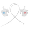 thumbnail image 1 of HEALEEP 2 Pcs Robinet Distributeur d'Eau Rond en Plastique pour Chaud et, 1 of 8
