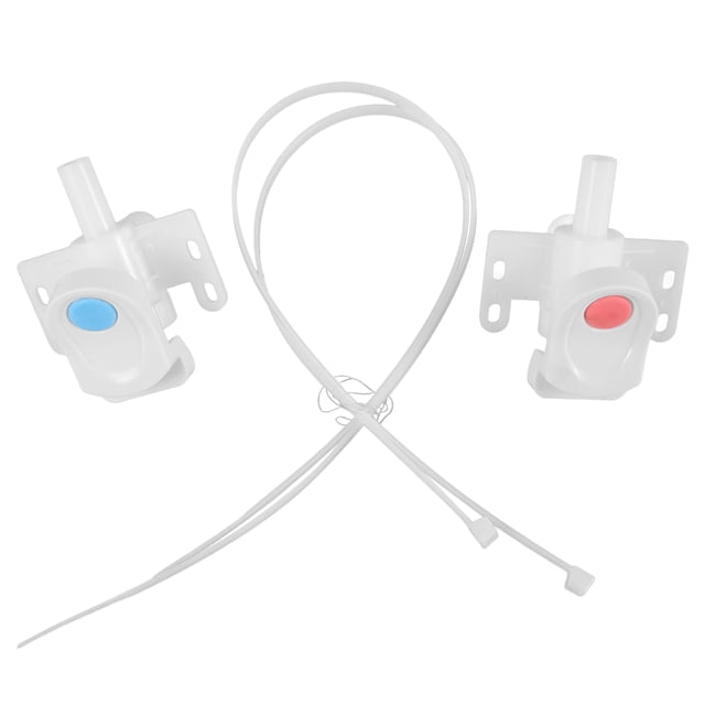 HEALEEP 2 Pcs Robinet Distributeur d'Eau Rond en Plastique pour Chaud et
