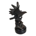 thumbnail image 4 of Wings Of Glory Bald Eagle Swooping Over Water Bronzed Resin Figurine With Base, 4 of 7