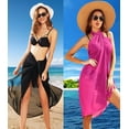 thumbnail image 3 of Ekouaer Cover Up Sarong for Women 2 Pack Swimsuits Coverup Dresses Chiffon Long Swimsuit Wrap Skirts, 3 of 6