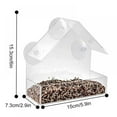 thumbnail image 4 of Clear Window Bird Feeder for Outside Window Bird Feeders with Strong Suction Cup, Bird House, Balcony Glass Mount Bird Feeder, 4 of 8