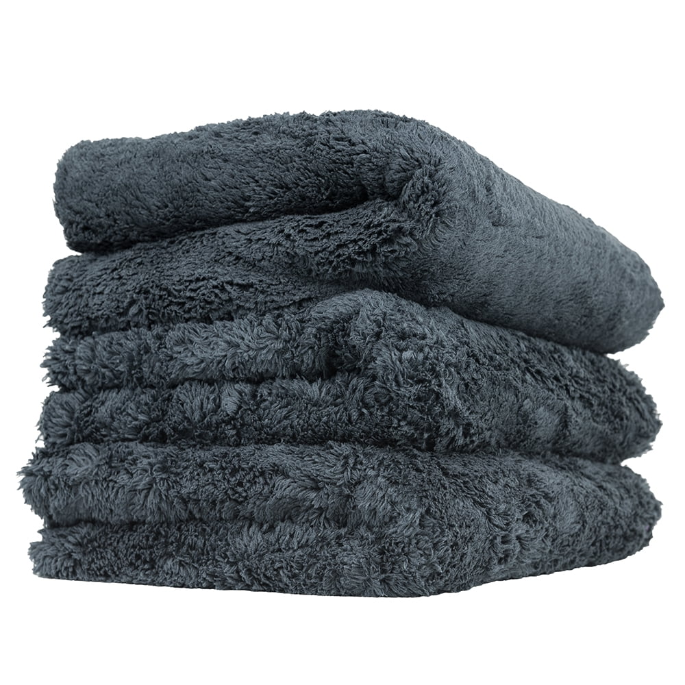 3 Pack MIC35703 Happy Ending Edgeless Microfiber Towel Black By Chemical Guys 
