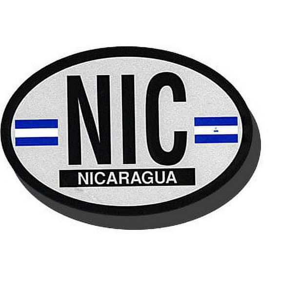 Nicaragua Oval Decal