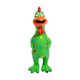 thumbnail image 1 of Pollo de látex interactivo para fiestas, divertido para niños y adultos, juguetes para perros chirriantes. Verde, 1 of 9