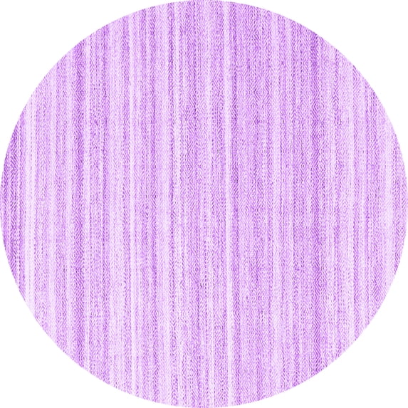 Ahgly Company Indoor Round Solid Purple Modern Area Rugs, 4' Round