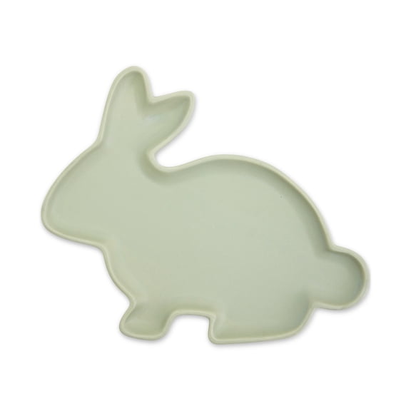 Haven Easter Bunny Stoneware Serving Platter Sage 14 Inch