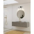 thumbnail image 2 of Lexie Collection Three-Light Matte Black Contemporary Vanity Light, 2 of 12