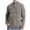 Coffee, variant on Alkepwun Mens Cardigan Sweater Button Down Stand Collar Round Neck Pullover Long Sleeved Loose Base Shirt Top Sweater