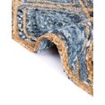 thumbnail image 5 of Unique Loom Braided Jute Collection Area Rug - Bengal (3' 3" x 5' 1" Rectangle Blue/Natural), 5 of 7