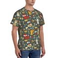 thumbnail image 2 of Bixox Men's Cute Animal Forest Printed Short Sleeve Skinny Athletic T-Shirt, 2 of 6