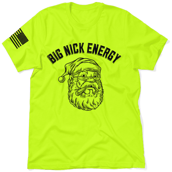 Big Nick Energy - Safety Yellow Hi-Vis T-Shirt