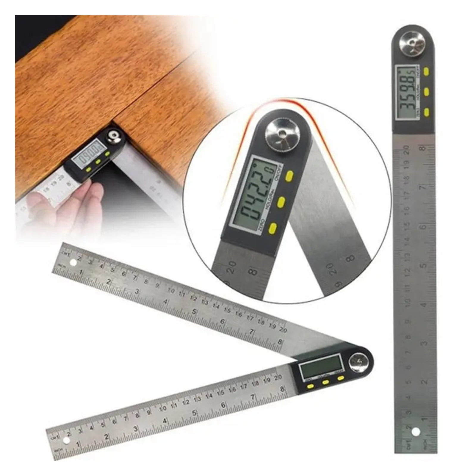 300mm 12inch Digital Protractor Angle Ruler 200mm 8inch Angle Finder Meter Plastic ,Water-Proof & Dust Resistant