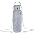 thumbnail image 1 of Taza de vacío de diamante portátil 500ml/17oz botella de agua con Plata AB Gloria Botella de agua, 1 of 8