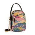 thumbnail image 7 of FORMRS Crossbody Bag for Women Quilted Travel Shoulder Cell Phone Purse with Chain Strap Handbag, Green Floral Wave, 7 of 7