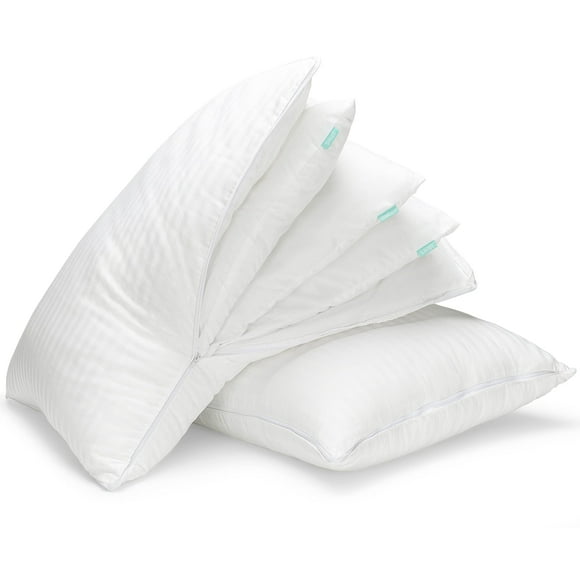 Pillows EverSnug, juego de 2 camas queen size, con capa ajustable