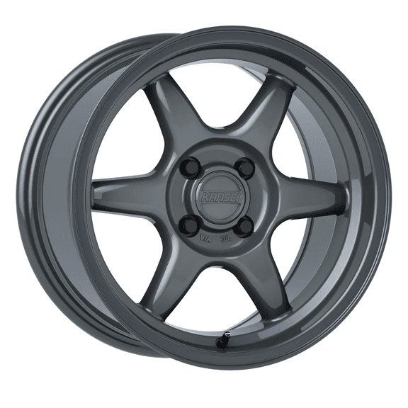 KANSEI Tandem Rim 15X7 4X114.3 Offset 0 Gloss Gunmetal (Quantity of 1)