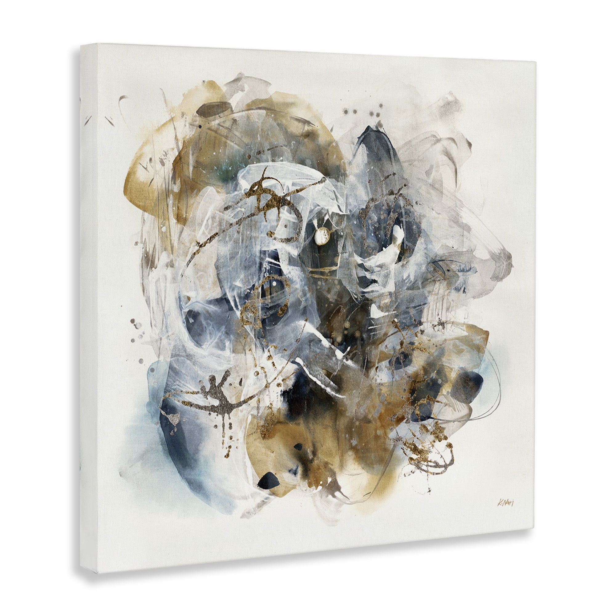 Stupell Industries Southwestern Paint Splatter Abstract Painting Gallery Wrapped Canvas Art Print Wall Art, 36 x 36