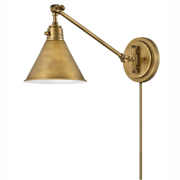 3690HB Hinkley Lighting Arti - 1 Light Small Wall Sconce in Transitional Style - 7.75 Inches Wide by 10.25 Inches High-Heritage Brass Finish-Heritage