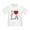 White, variant on CafePress - I Heart L.A. Toddler T Shirt - Cute Toddler T-Shirt, 100% Cotton