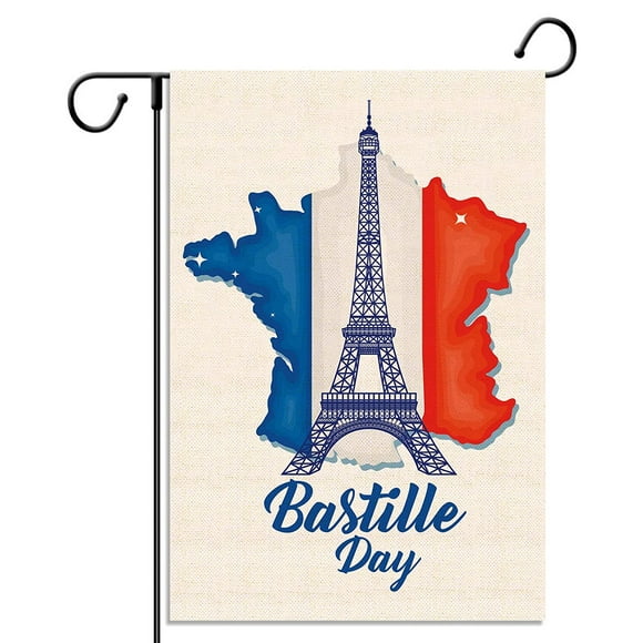 Bastille Day Garden Flag French Independence Day July 14th Patriotic Holiday Vertical Double Sized Yard Outdoor
